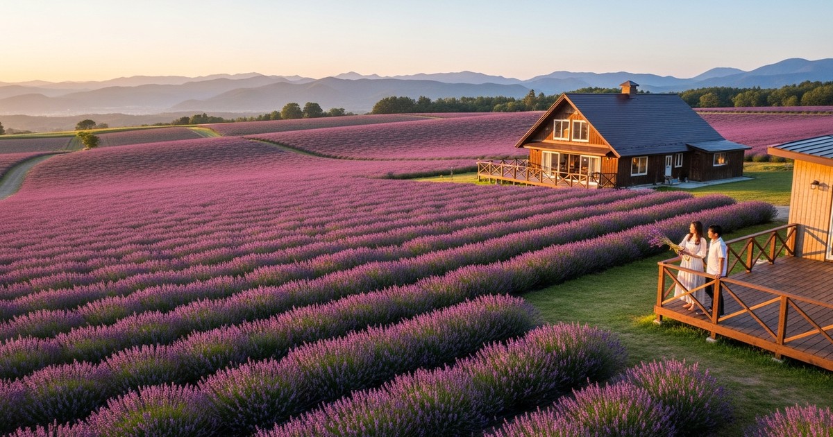 Furano minpaku: what share of annual revenue should the lavender season generate