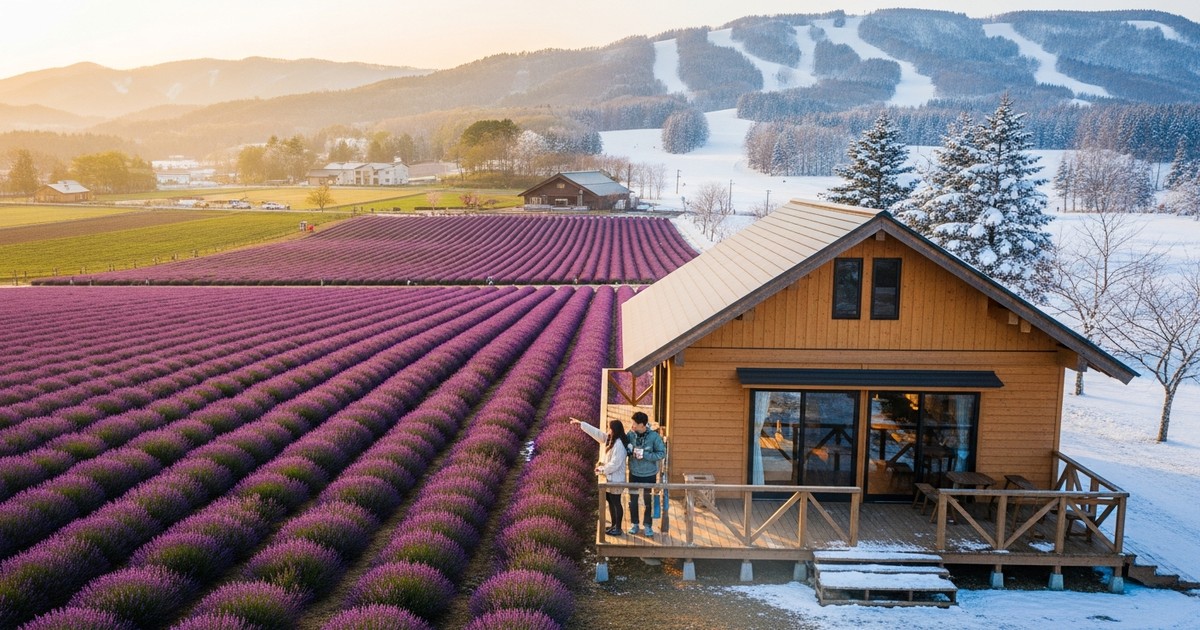 Furano minpaku: allocating 180 days between lavender season and ski season