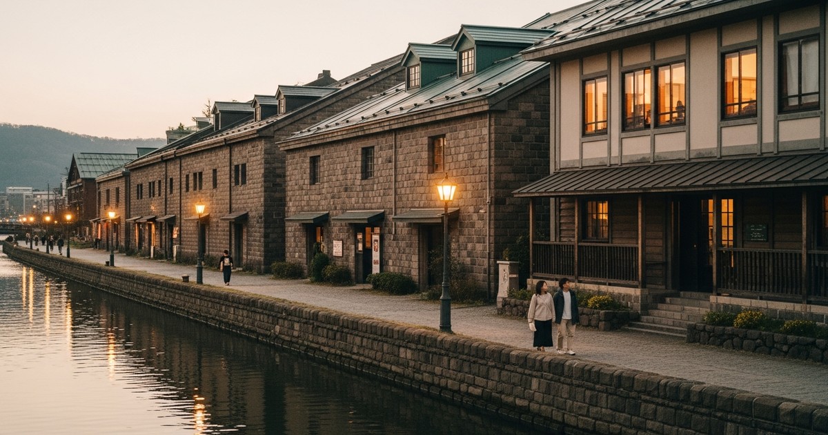 How much does occupancy rate differ between peak and off-peak seasons for minpaku near Otaru Canal?